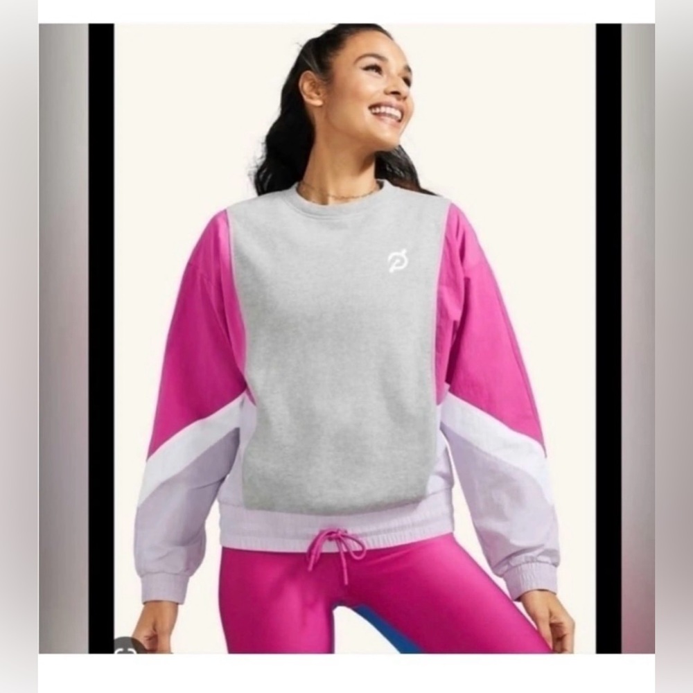Peloton Chic Fabric Mix Pullover